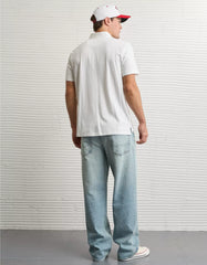 AE 24/7 Wisconsin Badgers Graphic Club Polo Shirt