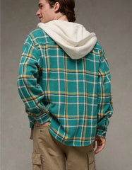 AE Hooded Flannel Shirt