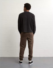 AE Boxy Long-Sleeve Sueded Jersey T-Shirt