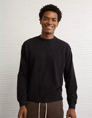 AE Boxy Long-Sleeve Sueded Jersey T-Shirt