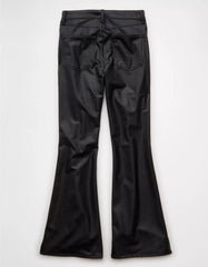 AE Super High-Waisted Vegan Leather Flare Pant