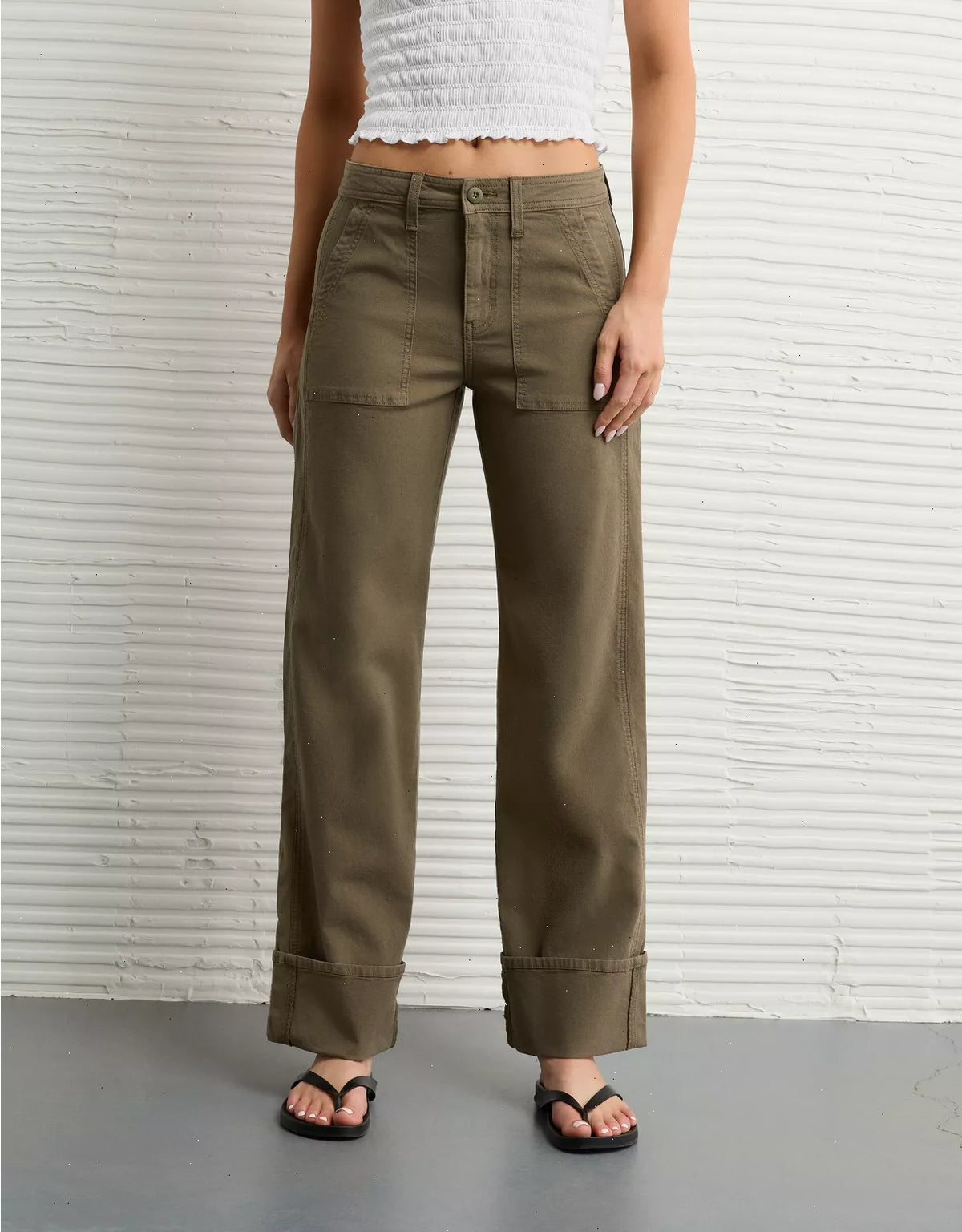 AE Stretch High-Waisted Utility Stovepipe Pant