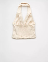 AE Denim Halter Vest