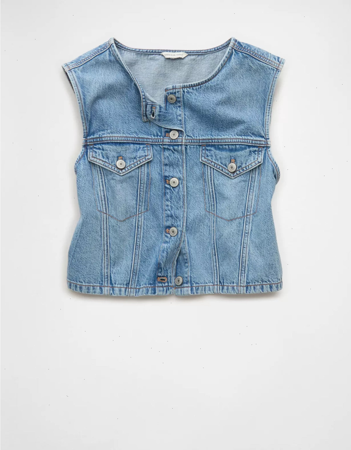 AE Boxy Denim Vest