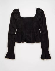 AE Long Sleeve Babydoll Blouse
