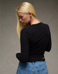 AE Long Sleeve Henley T-Shirt