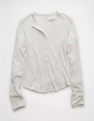 AE Long Sleeve Henley T-Shirt