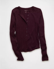 AE Long Sleeve Henley T-Shirt