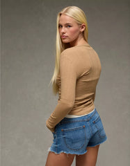 AE Long Sleeve Henley T-Shirt