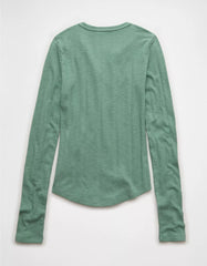 AE Long Sleeve Henley T-Shirt