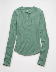 AE Long Sleeve Henley T-Shirt