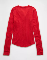 AE Long Sleeve Henley T-Shirt