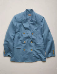 AE77 Premium Linen-Silk Blend Double-Breasted Blazer