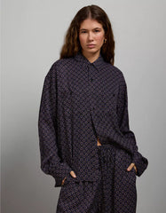 AE77 Relaxed Button-Up Printed Shirt