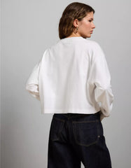 AE77 Premium Boxy Long-Sleeve Cropped T-Shirt