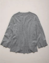 AE77 Premium Oversized Cashmere Sweater T-Shirt