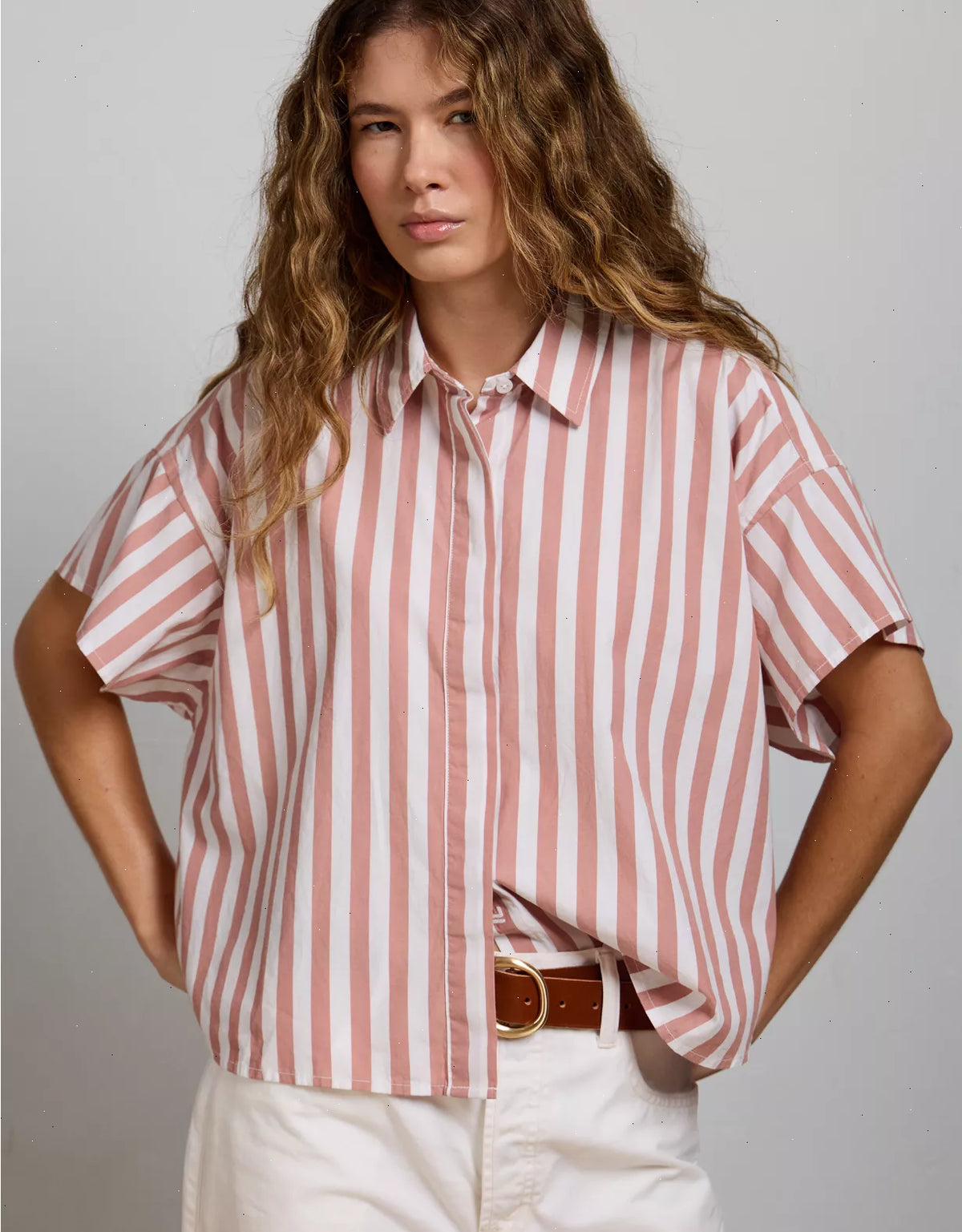 AE77 Short Sleeve Poplin Shirt