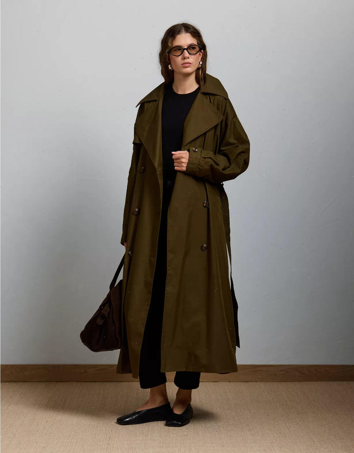 AE77 Premium Dolman Trench Coat