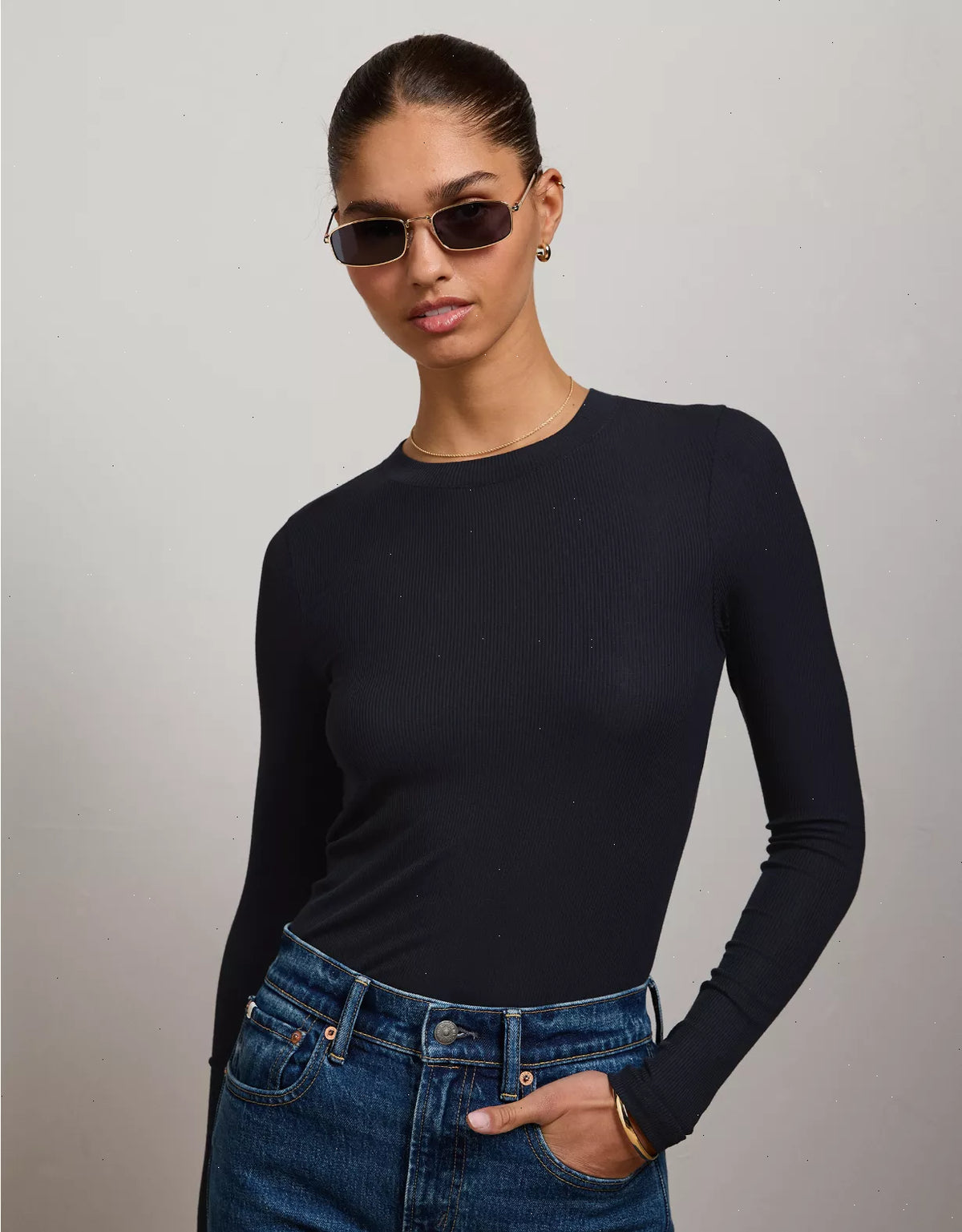 AE77 Long Sleeve Rib T-Shirt