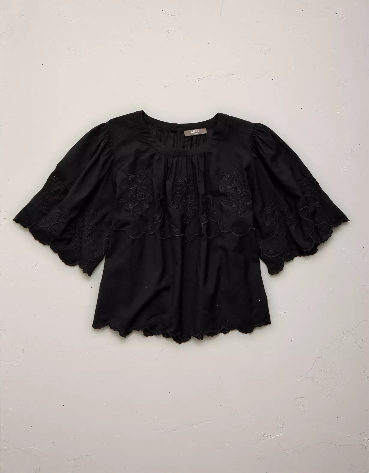 AE77 Embroidered Voile T-Shirt