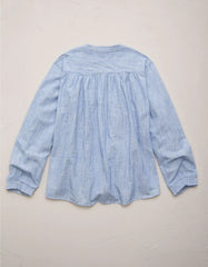 AE77 Split Neck Blouse