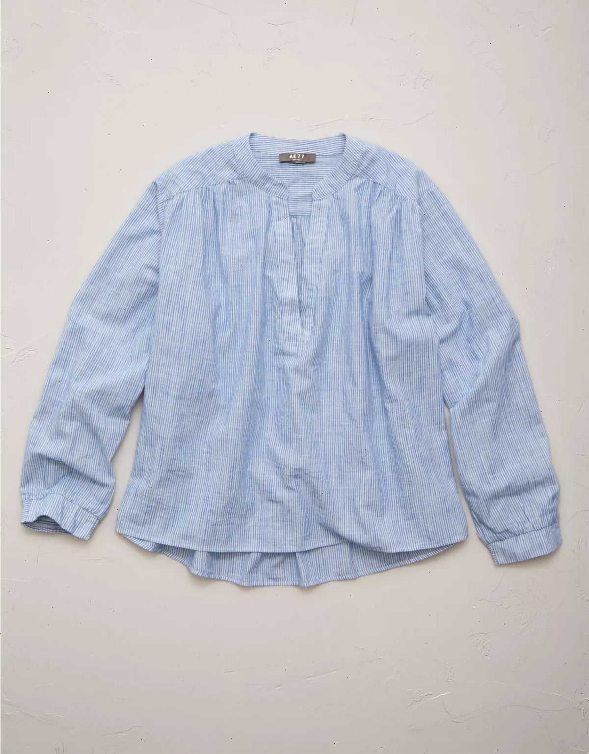 AE77 Split Neck Blouse