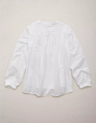 AE77 Split Neck Blouse