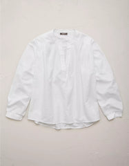 AE77 Split Neck Blouse