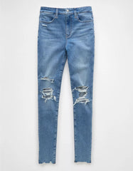 AE Next Level Super High-Waisted Ripped Jegging