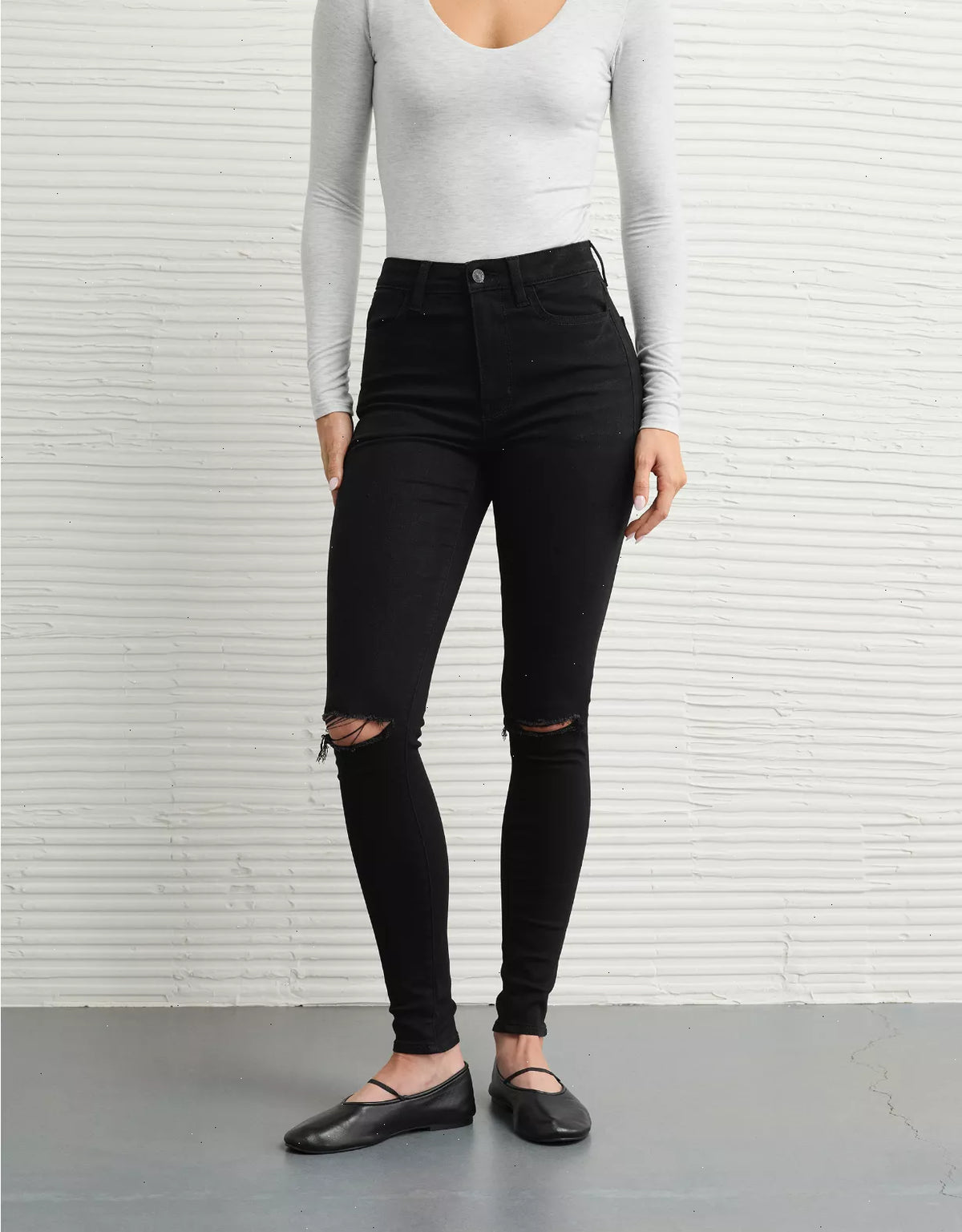 AE Next Level Ripped Super High-Waisted Jegging
