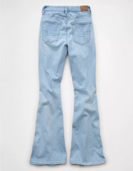 AE Next Level Curvy Ripped Super High-Waisted Flare Jean