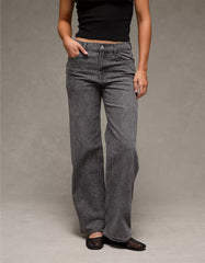 AE Stretch Snake Print High-Waisted Stovepipe Jean