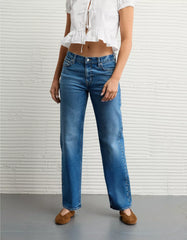 AE Stretch Studded High-Waisted Stovepipe Jean