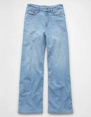 AE Dreamy Drape Stretch Curvy Super High-Waisted Baggy Wide-Leg Jean