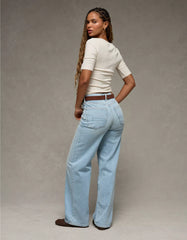 AE Strigid Curvy Super High-Waisted Baggy Straight Jean