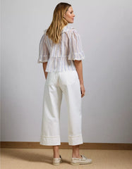 AE77 Premium Wide Crop Cuff Jean