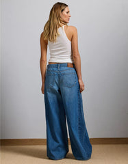 AE77 Premium Super Wide Side Stripe Jean