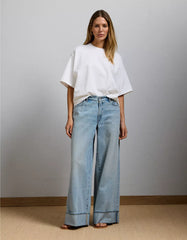 AE77 Premium Super Wide Cuffed Jean