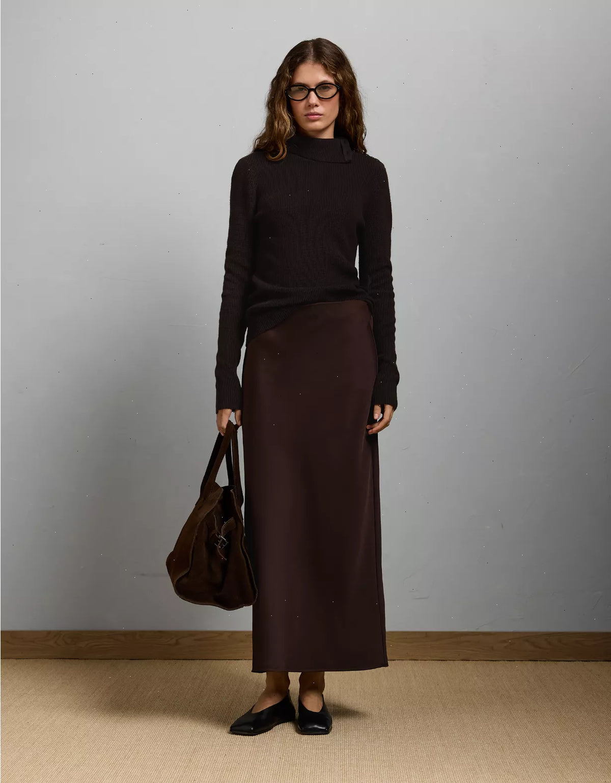 AE77 Premium Satin Slip Skirt