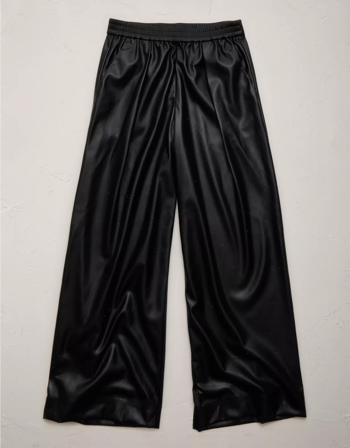 AE77 Vegan Leather Pull On Pant