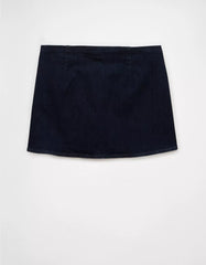 AE Next Level Low-Rise Denim Micro Skort