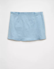AE Next Level Low-Rise Denim Micro Skort
