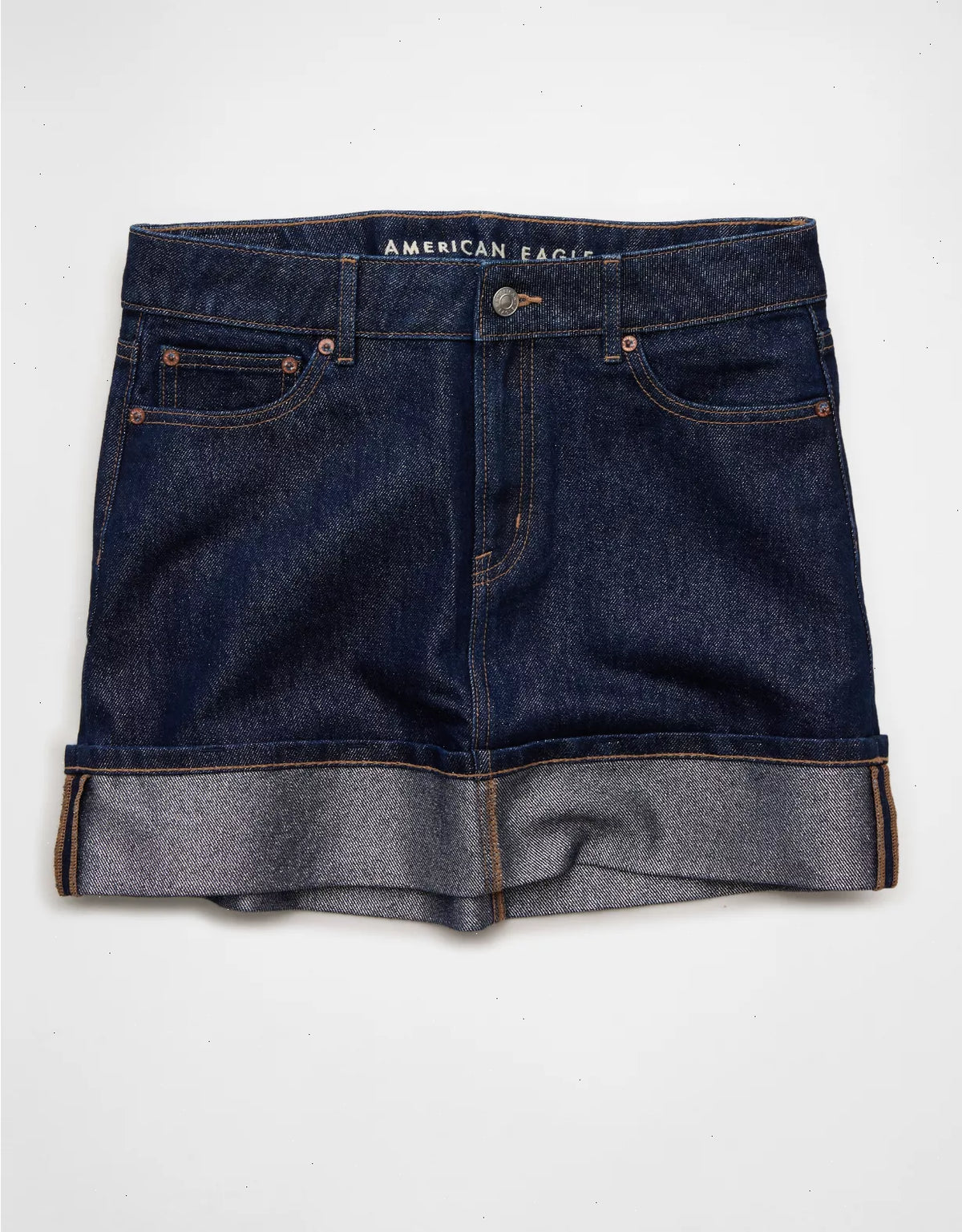 AE Denim Glitter Mini Skirt