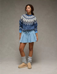 AE High-Waisted Pleated Mini Skirt