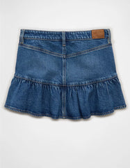 AE High-Waisted Ruffle Mini Skirt