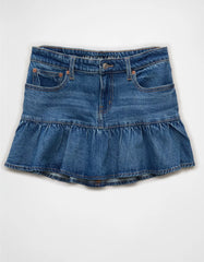 AE High-Waisted Ruffle Mini Skirt