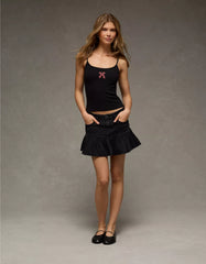 AE High-Waisted Ruffle Mini Skirt